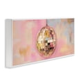 thumbnail image 3 of Stupell Industries Gold Hued Disco Ball Music Painting White Framed Art Print Wall Art, 24 x 10, 3 of 8