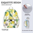 thumbnail image 5 of Lemon Backpack for School,Cute School Bag,Schoolbag with Adjustable Shoulder Straps & Padded Back,15"x11.42"x5.5", 5 of 6