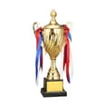 thumbnail image 2 of Award Trophy Rewards Large Trophy Metal Trophy Cup Keepsake for Celebration Event Football Soccer Baseball Competition 29cm, 2 of 8
