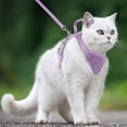 thumbnail image 6 of Cat Harness and Leash Set Escape Proof for Kitten Walking, Soft Adjustable Top Handle Vest Harnesses for Cats, Easy Control Breathable Reflective Small Medium Large, Violet Purple, XS, 6 of 10