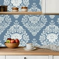 thumbnail image 5 of Peel and Stick Wallpaper Contact Paper floral damask repeat file boho floral flower damask Self Adhesive and Removable 24in x 118in, 5 of 8