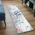 thumbnail image 4 of Octopus Coastal Kitchen Runner Rug 2x6 Washable Runners for Hallway Non Slip Beach Nautical Ocean Coral Seahorse Vintage Large Area Rug Indoor Floor Carpet for Bathroom Laundry Entryway Bedroom, 4 of 8