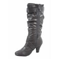 thumbnail image 2 of Maggie-39 Women's Round Toe High Heel Zipper Mid-Calf Causal Dress Boots Shoes, 2 of 2