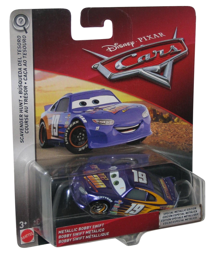 Disney Cars Movie Metallic Bobby Swift (2017) Mattel Scavenger Hunt Toy