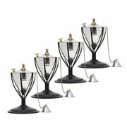Legends International Amsterdam Tabletop Torch Hammered Nickel - 4 Pack