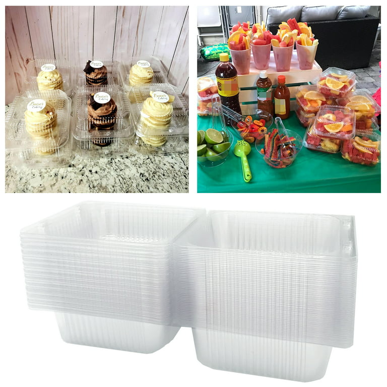 Clear Plastic Hinged Take Out Containers For Restaurant - Temu