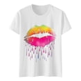 thumbnail image 5 of IROINNID Women's Casual Summer Vintage Printed Round Neck Short Sleeve Comfy T-shirt, 5 of 5