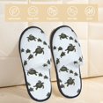 thumbnail image 2 of Sigee Sea Turtle for Cozy Furry Slippers Super Soft Indoor and Outdoor Use, Non-Slip Sole Slip On House Slippers-Large, 2 of 8