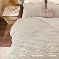 thumbnail image 4 of Juego de edredón ChixPace Fluffy King con 2 fundas de almohada de lino, 4 of 7