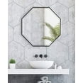 thumbnail image 4 of Kate and Laurel Rhodes Glam Octagon Mirror, 29" x 29", Black, Chic Geometric Wall Decor, 4 of 4
