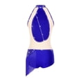 thumbnail image 4 of inlzdz Women's Ballroom Latin Leotards Glitter Rumba Salsa Dance Dress Tassels Fringed Bodysuit Royal Blue XXL, 4 of 6