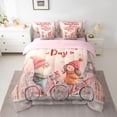 thumbnail image 2 of Feelyou Couple Gnome Twin Bedding Sets 7pcs, Happy Valentine's Day Bedding Comforter Set, 2 of 8