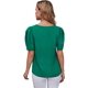 thumbnail image 2 of Blusa Casual de Manga abullonada para Mujer con Abertura en la Espalda Verde sólido G Verde sólido G Xishao ropa, 2 of 2