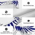 thumbnail image 6 of Blue Leaves Outdoor Rug for Patio/Deck/Porch, Non-Slip Large Area Rug 5 x 7 Ft, Abstract Modern Geometric Lines Simple Art Indoor Outdoor Rugs Washable Area Rugs, Reversible Camping Rug Carpet Runner, 6 of 8