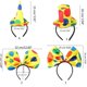 thumbnail image 3 of Polkadots Clown Hairband for Adult Kids Cosplay Party Costume Role Play Clown Headpiece Halloween Costume Accessories, 3 of 5