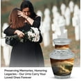 thumbnail image 4 of Sunset Surfing Lily's Light Small Urn for Ashes - Purity Preserved - Floral Keepsake - Funeral Urns For Human Ashes - Memorial Urns 3 Inch, Set Of 2, 4 of 5