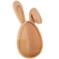 thumbnail image 3 of Easter Desktop Bunny Shaped Wooden Tray Decor Serving Tray Rustic Wooden Decorative Tray, 3 of 3