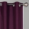 thumbnail image 6 of Eclipse Dayton Solid Purple Blackout Grommet Single Curtain Panel, 42" x 84", 6 of 8