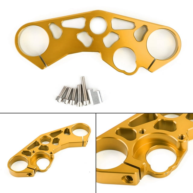 Lowering Triple Tree Front Upper Top Clamp for SUZUKI GSXR 600 750 1000 Gold