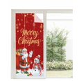thumbnail image 6 of Red Christmas Window Privacy Film Stained Glass Window Film Decorative Windows Cover Static Windows Cling for Glass Door Santa Snowman Xmas Gifts Snowflake Winter Stickers for Bathroom 35.4"x78.7", 6 of 7