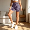 thumbnail image 5 of LILIYA Biker Shorts for Women Summer Workout Print Shorts Seamless Compression Stretchy Breathable Shorts Lightweight Soft Comfy Cycling Running Shorts, 5 of 6