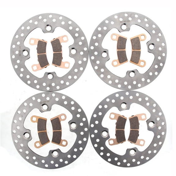 Front & Rear Brake Rotors & Brake Pads 2016-17 Polaris RZR 900 Razor XC Edition