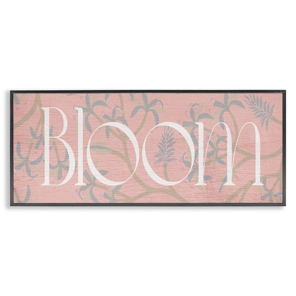 Stupell Industries Contemporary Bloom Pastel Tropics Black Framed Giclee Art, 24 x 10, by Lil' Rue