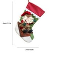 thumbnail image 5 of OEFNTAC Christmas Decoration Socks 17.71in Length Red Three Dimensional Pattern Hanging Gift Stocking Holder, 5 of 9
