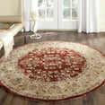 thumbnail image 2 of SAFAVIEH Total Performance Josh Floral Bordered Area Rug, Rust/Green, 8' x 8' Round, 2 of 7