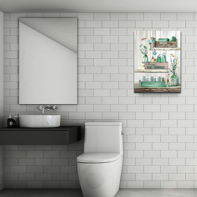 Printable Subway Wall Art Bathroom