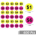 thumbnail image 2 of 600pcs Yard Garage Sale Price Stickers 1inch Flea Market Pre-Printed Pricing Stickers Dollar Preprinted Price Tags Labels, 2 of 8