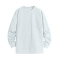 thumbnail image 2 of HOOMEUMY Mens Twisted Knitted Sweaters Deals Long Sleeve Shirts Fashion 2024 Trendy Vintage Solid Design Crew Neck Tops Loose Fit Blouse Casual Basic White M, 2 of 4