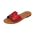 thumbnail image 3 of YOUYEDIAN Pantoufles pour Femmes Été Chaussures de Maison Mignonnes Sandales d'Intérieur Confortables Sandales d'Extérieur (Rouge), 3 of 6