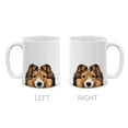 thumbnail image 2 of WIRESTER 11oz 325ml Ceramic Tea Cup Coffee Mug With Handgrip For Gift, Birthday, Anniversary, Christmas - Animal Sable Sheltie Shetland Sheep Dog, 2 of 7