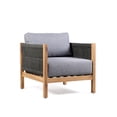 thumbnail image 1 of Armen Living Chaise Longue Patio en Tissu Moderne Gris/brun, 1 of 7
