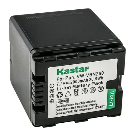 Image of Kastar 1-Pack Battery VW-VBN260 Replacement for Panasonic VW-VBN260 VW-VBN130 VW-VBN070 Battery Panasonic HDC-SD800 HDC-SD800GK HDC-SD800GK-3D HDC-SD800K HDC-SD800P Camera