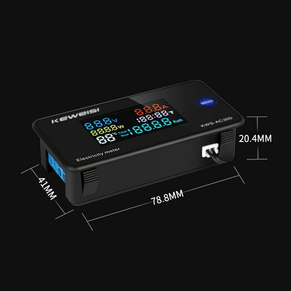 Compteur d'Électricité Intelligent, Voltmètre Ampèremètre 10a/100a Ouverture-Ct Optionnel Qisuo Huiop E Température Hui Température Hui Ty Vol E Température Doneioe T Vol E