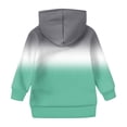 thumbnail image 4 of TQWQT Girl's Mint Green Hoodie Size 10-12 Oversized Gradient Drawstring Sweatshirts Long Sleeve Pullover Top Cute Kids Preppy Clothes 4-5 Years, 4 of 4