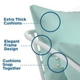 thumbnail image 4 of Novogratz Poolside Gossip, Teddi Outdoor Lounge Chairs, 2-Pack, Aqua Haze, 4 of 7