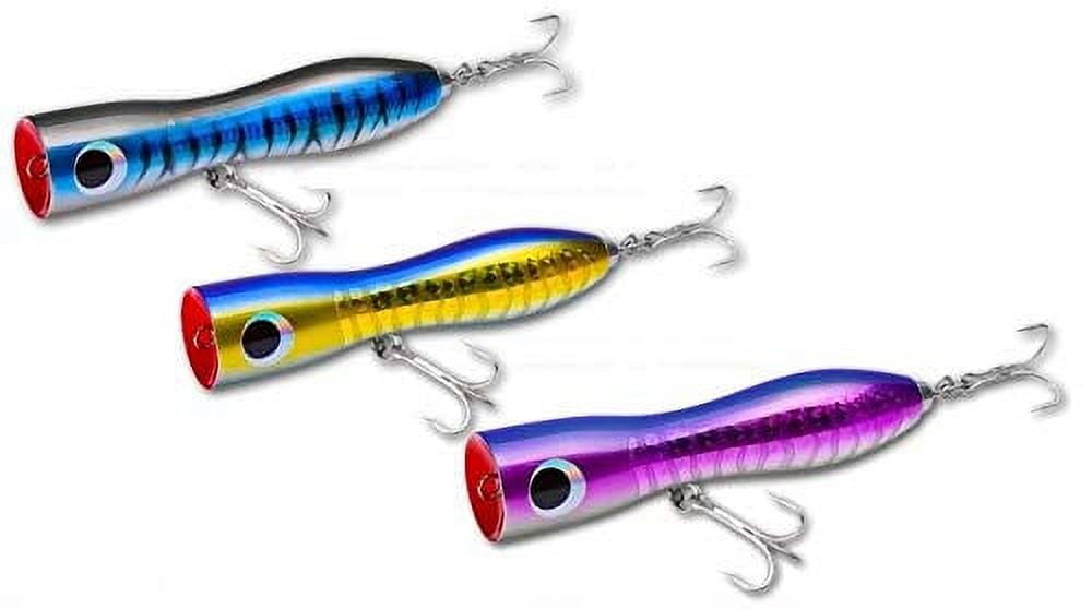 Tsunami Talkin' Pencil Popper 7" XD Lure - Yellow With Red Head (TSTP7XD-223) For Surf Casting