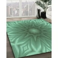 thumbnail image 2 of Ahgly Company Indoor Rectangle Patterned Algae Green Area Rugs, 6' x 9', 2 of 6
