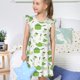 thumbnail image 4 of Balery Kitchen Utensiles Cooking Pots Camisón de princesa para niñas, pijama de algodón con mangas abullonadas, suave y bonito.-Large, 4 of 6