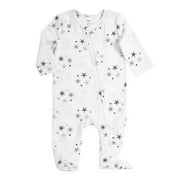aden + anais, long sleeve zipper one-piece, star cluster, 6-9m