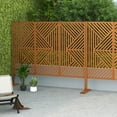 thumbnail image 2 of Lirago Zodiac Decorative Screen Brown 76"H x 47.2"L x 15.10"W, 2 of 6