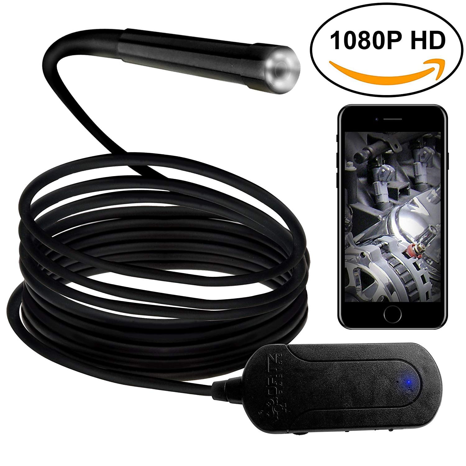 Wireless Endoscope Wifi Inspection Camera 2.0 MP 1080p HD Photo and
