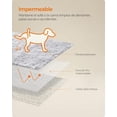 thumbnail image 3 of FEANDREA Manta para Perros, Repelente al Agua, Manta Larga de Felpa para Perros Medianos y Grandes, Gatos, Protección de Sofá, 152 x 127 cm, Reversible Gris Ombré PPB006G01, 3 of 5
