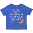 thumbnail image 3 of Inktastic I Love My Godmother to the Moon and Back Boys or Girls Toddler T-Shirt, 3 of 5