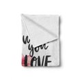 thumbnail image 2 of Botanical Soft Flannel Fleece Throw Blanket, Do What You Love Calligraphy with Watercolor Flowers, Cozy Plush for Indoor and Outdoor Use, 50" x 60", Grey Pink, by Ambesonne, 2 of 6