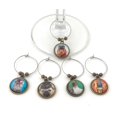 thumbnail image 3 of Steampunk Cat and Dog Wine Charms. Drink Glass Markers, Set of 5, Unique Hostess Gift, Animal Wine Charms, Pug, Dachshund, Wine Lover Gift, 3 of 7