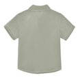 thumbnail image 2 of Dailycode Small Short Sleeve Button Down Shirts Sage Green Casual Shirt 3-10 Years, 2 of 9